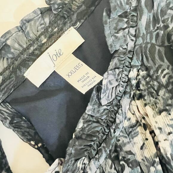 Joie Baltic Print Sleeveless Sleeveless Dress Size XXL Multicolor - Picture 5 of 9